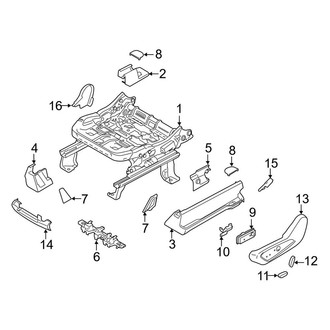 Lincoln OE - Seats & Tracks - Tracks & Components (Passenger Side)
