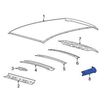 Lincoln OE - Right Roof Side Rail