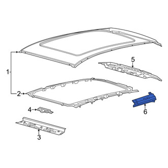 Lincoln OE - Left Roof Side Rail
