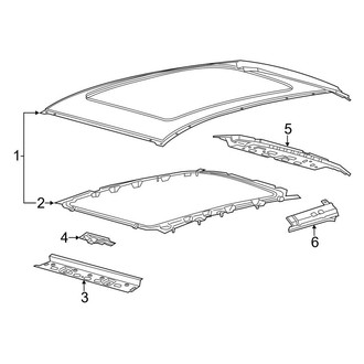 Lincoln OE - Roof & Components (With Panoramic Roof)