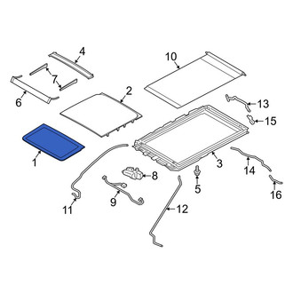 Lincoln OE - Front Sunroof Glass