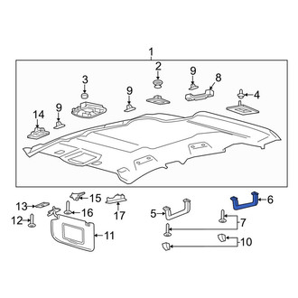 Lincoln OE - Rear Right Interior Grab Bar