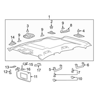 Lincoln OE - Roof - Interior Trim
