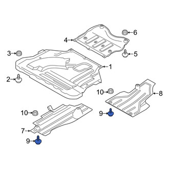 Lincoln OE - Radiator Support Air Deflector Screw
