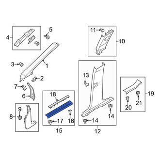 Lincoln OE - Rear Left Door Sill Plate