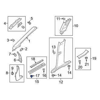 Lincoln OE - Quarter Panel Trim Panel Clip
