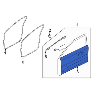 Lincoln OE - Front Right Outer Door Outer Panel