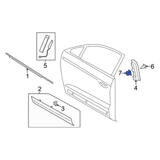 Lincoln OE - Left Keyless Entry Keypad Nut