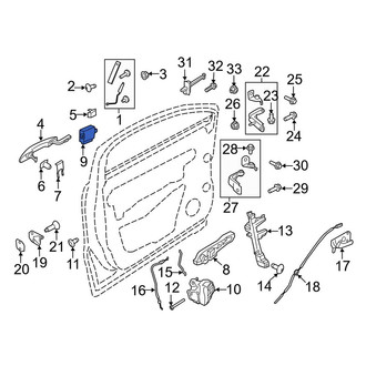 Lincoln OE - Front Left Door Control Module