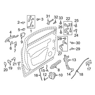 Lincoln OE - Front Door - Lock & Hardware