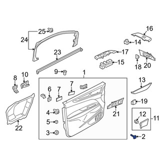 Lincoln OE - Front Door Interior Trim Panel Screw