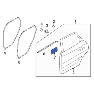 Lincoln OE - Front Door Interior Trim Panel Insulator