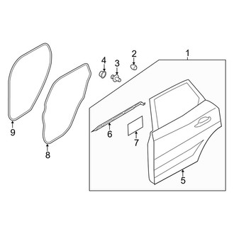 Lincoln OE - Rear Door - Door & Components
