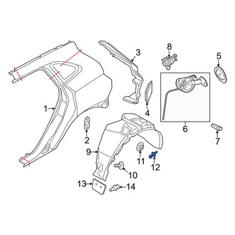 Lincoln OE - Fender Liner Retainer