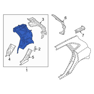Lincoln OE - Rear Left Inner Quarter Panel