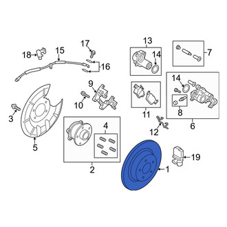 Lincoln OE - Rear Disc Brake Rotor