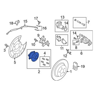 Lincoln OE - Rear Wheel Bearing and Hub Assembly
