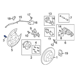 Lincoln OE - Rear Axle Hub Mounting Bolt