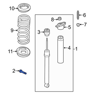 Lincoln OE - Lower Suspension Shock Absorber Bolt