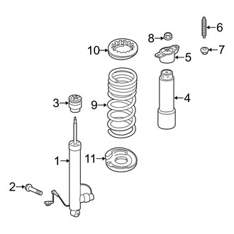 Lincoln OE - Rear Suspension - Shocks & Components (With Electronic Shocks), (FWD)