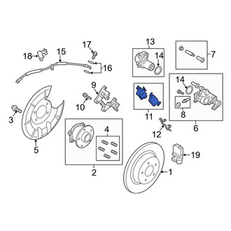 Lincoln OE - Rear Disc Brake Pad Set