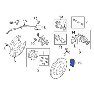 Lincoln OE - Rear ABS Wheel Speed Sensor