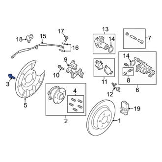 Lincoln OE - Rear Axle Hub Mounting Bolt
