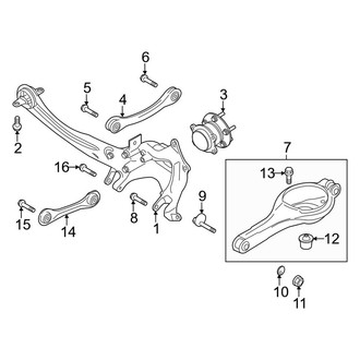 Lincoln OE - Rear Suspension - Suspension Components (AWD)