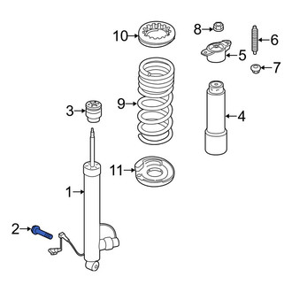 Lincoln OE - Lower Suspension Shock Absorber Bolt