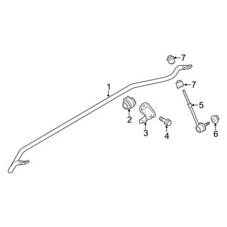 Lincoln OE - Rear Suspension - Stabilizer Bar & Components (Black Label / Premiere / Reserve / Select AWD)