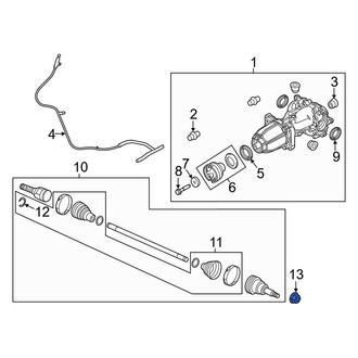 Lincoln OE - CV Joint Nut