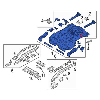 Lincoln OE - Rear Floor Pan