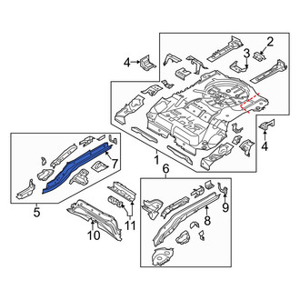 Lincoln OE - Front Left Inner Frame Side Member