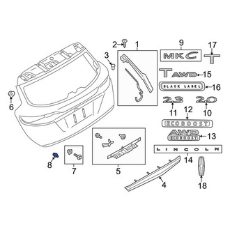 Lincoln OE - License Plate Bracket Insulator