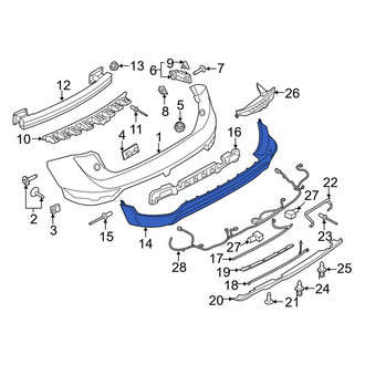 Lincoln OE - Rear Lower Bumper Cover