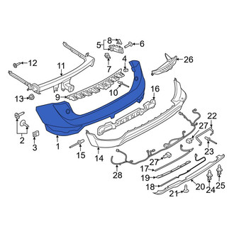Lincoln OE - Rear Bumper Cover
