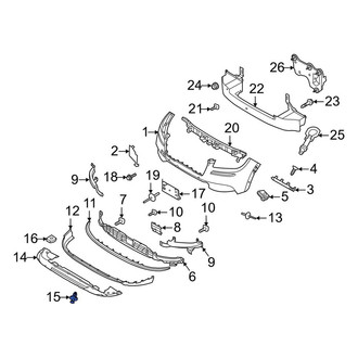 Lincoln OE - Radiator Support Splash Shield Rivet