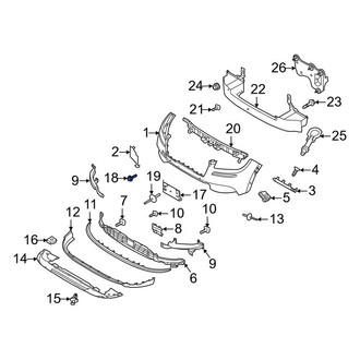 Lincoln OE - License Plate Bracket Rivet