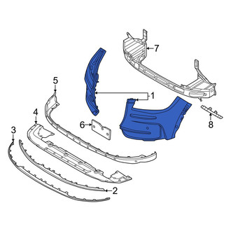 Lincoln OE - Rear Upper Bumper Cover