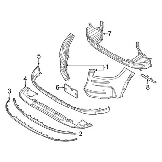 Lincoln OE - Front Bumper & Grille - Bumper & Components