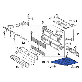 Lincoln OE - Front Radiator Support Splash Shield
