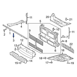 Lincoln OE - Radiator Support Tie Bar Bolt