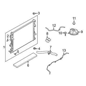 Lincoln OE - Cooling - Radiator & Components (2.0L)