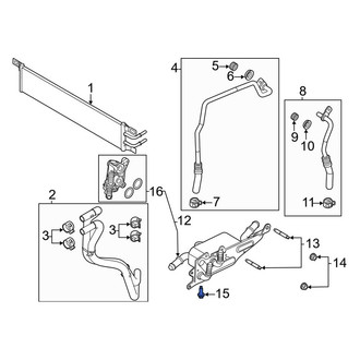 Lincoln OE - Automatic Transmission Oil Cooler Bolt