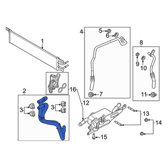 Lincoln OE - Automatic Transmission Oil Cooler Hose Assembly