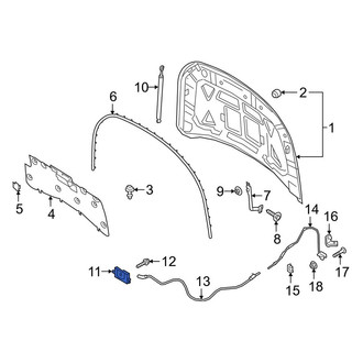 Lincoln OE - Front Hood Latch