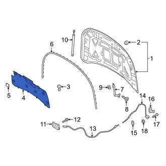 Lincoln OE - Front Hood Insulation Pad
