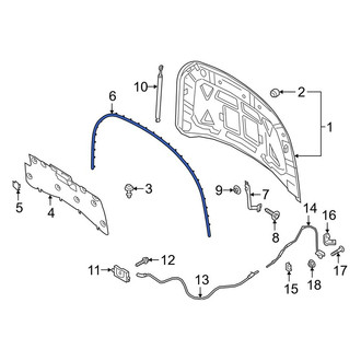 Lincoln OE - Front Hood Seal
