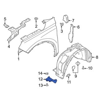 Lincoln OE - Front Left Fender Liner Extension