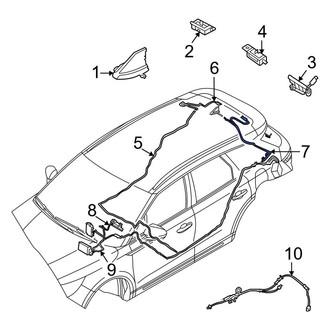 Lincoln OE - Rear Left Antenna Cable